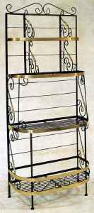 36 Inch wrought iron French bakers rack