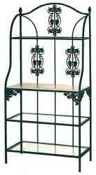 36VZ wrought iron bakers rack for display