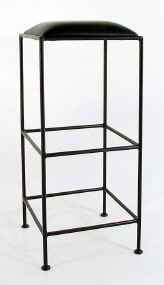 Extra tall 36 inch wrought iron backless bar stool 