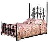 Gothic Gate wrougth iron bed