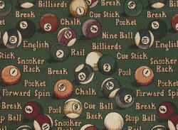 billiards 8-ball fabric