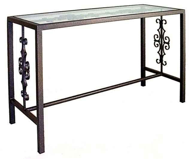 Gothic style metal console table