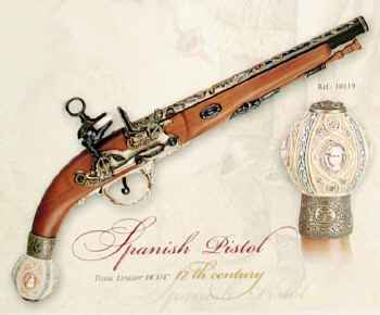 Spanish Replica Flintlock Pistol