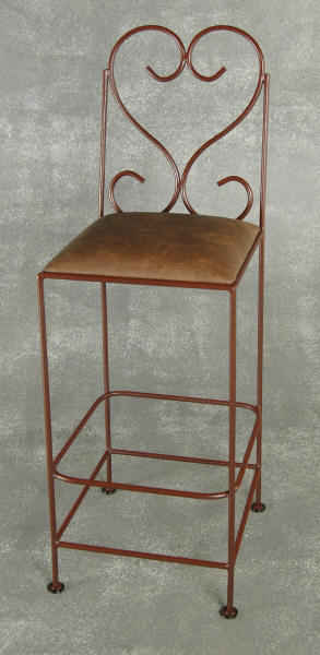 30 inch seat height wrought iron bar stool