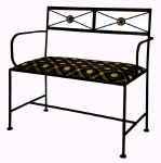 Neoclassic Wrought Iron Bench