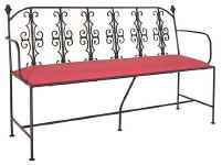 Large Wrought Iron Bench